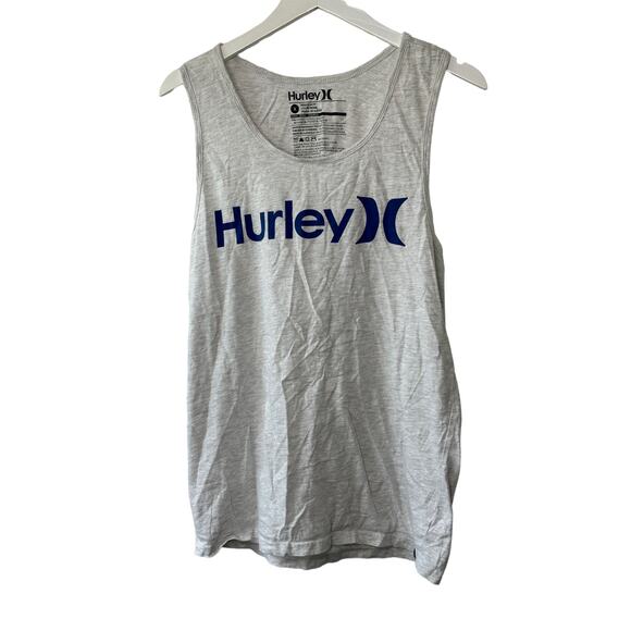 Hurley Gray Muscle Tank Top Premium Fit Men's Small - Picture 1 of 5